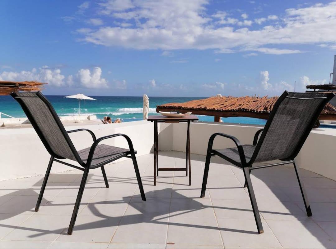 Beachfront Studio With Ocean View كانكون المظهر الخارجي الصورة