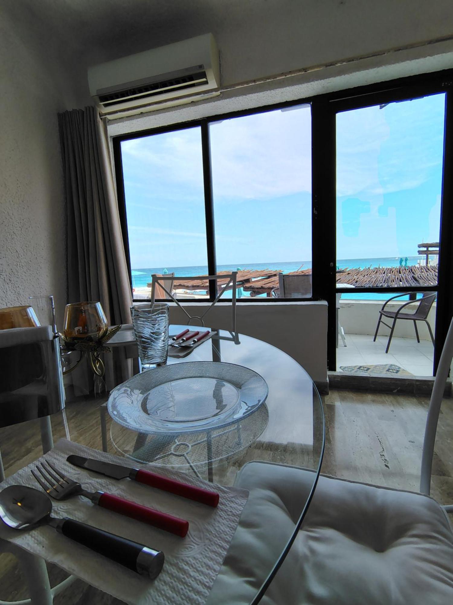 Beachfront Studio With Ocean View كانكون المظهر الخارجي الصورة