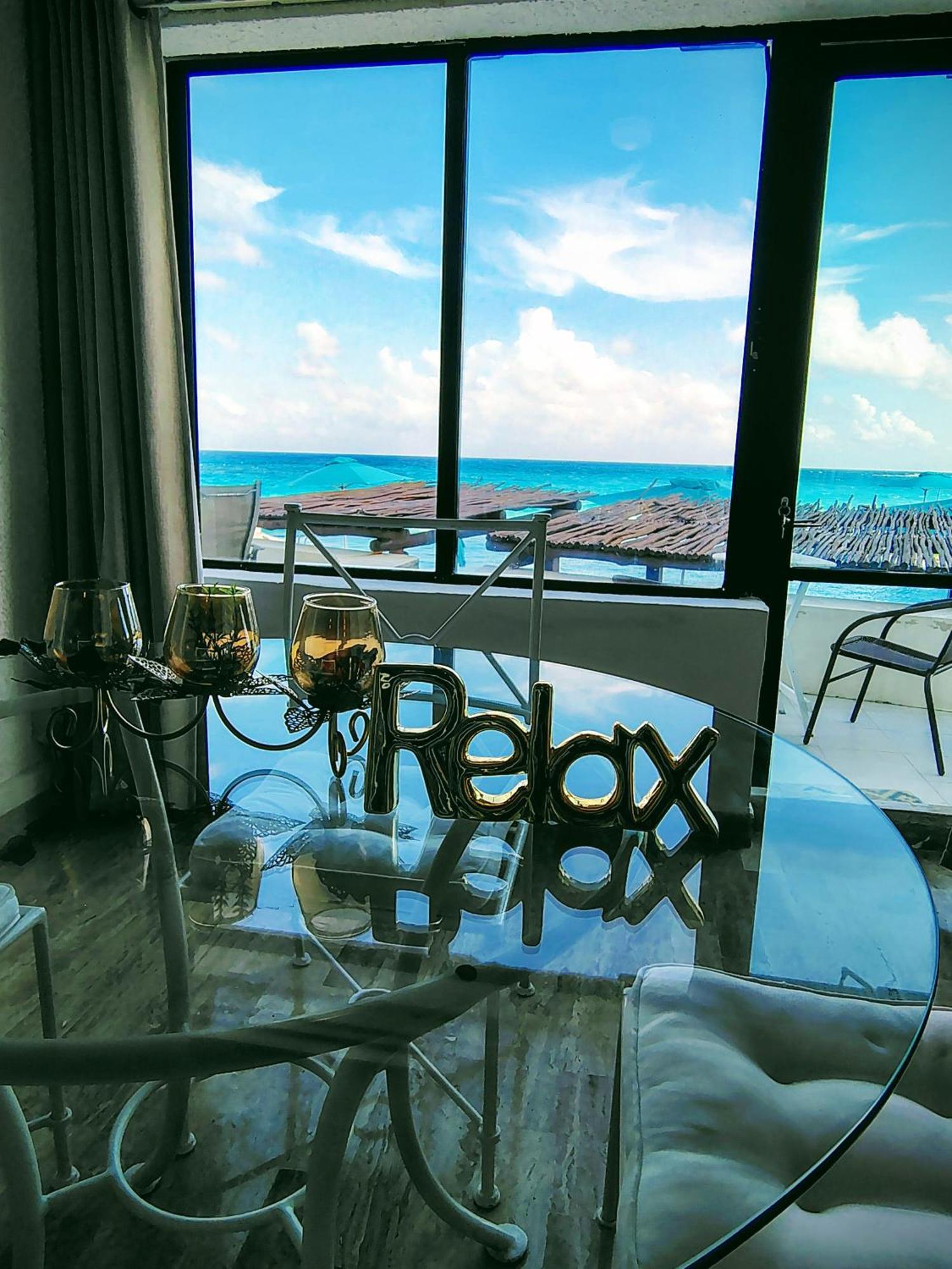 Beachfront Studio With Ocean View كانكون المظهر الخارجي الصورة
