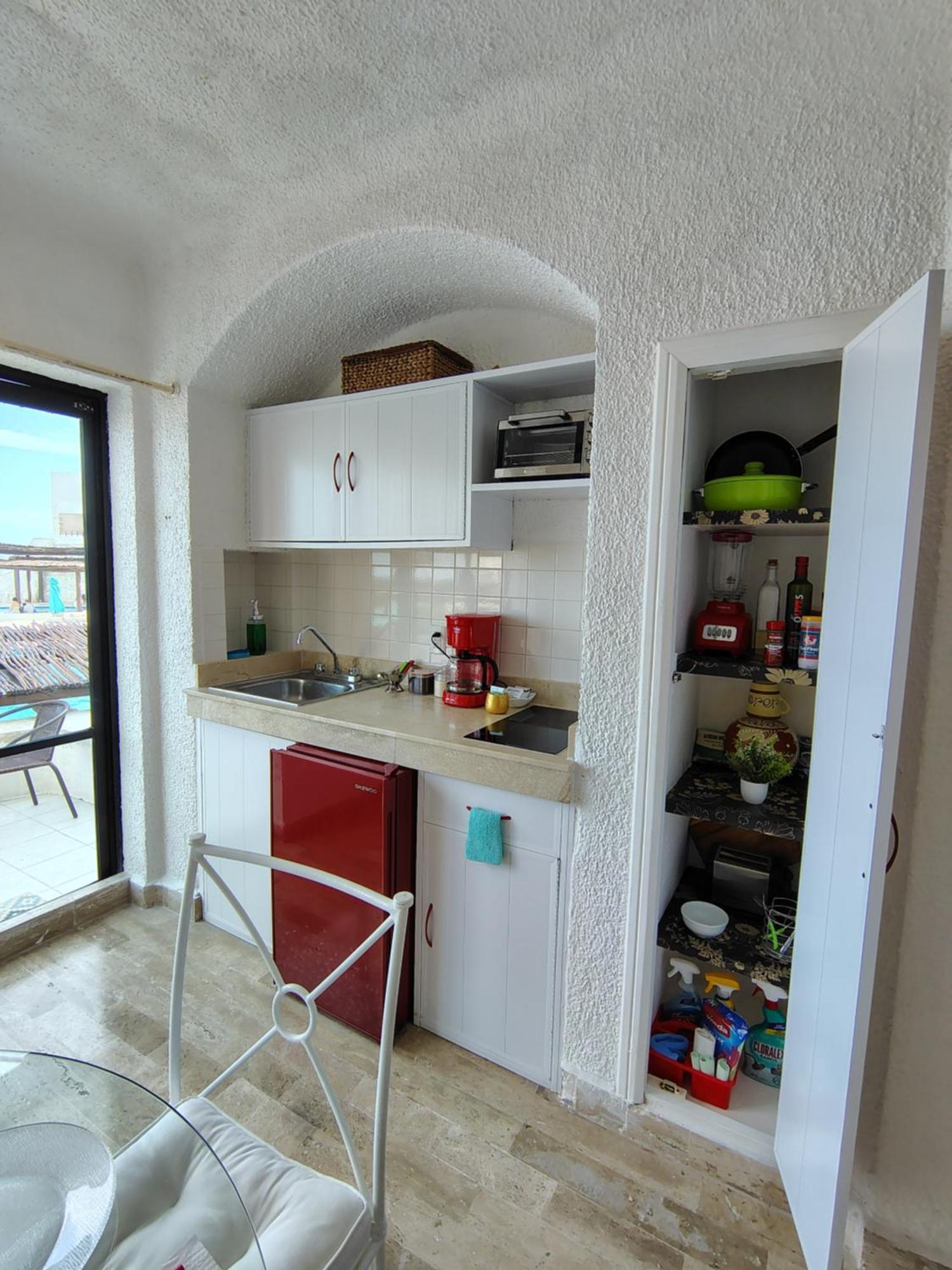 Beachfront Studio With Ocean View كانكون المظهر الخارجي الصورة